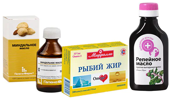 Масла, рыбий жир
